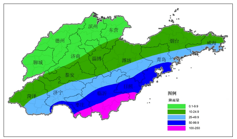 山东省最新降雨量分析与概述